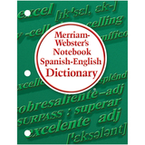 Merriam-Webster MW-6725 Merriam Websters Notebook Spanish - English Dictionary