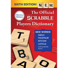 Merriam-Webster MW-6770 Scrabble Playr Dictionry Paperback, 6Th Ed