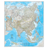 National Geographic Maps NGMRE00620145 Asia Wall Map 34 X 38
