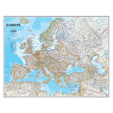 National Geographic Maps NGMRE00620147 Europe Wall Map 30 X 24