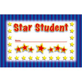 North Star Teacher Resource NST2402 Incentive Punch Cards Star Student 36/Pk