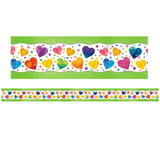 North Star Teacher Resources NST4243 Watercolor Hearts Trimmer, All Around Board