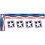 North Star Teacher Resources NST4244 Stars & Stripes Trimmer, All Around The Board, Price/Pack