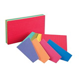 Oxford OFX04736 2 Tone Index Cards 3X5 100Pk Asst, Colors Oxford