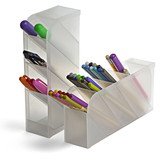 Officemate OIC21599 2 Pk Desk Pen Holder 4 Compartment