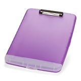 Officemate OIC83305 Slim Clipboard Storage Box Purple