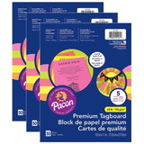 Pacon PAC101161-3 Brts Premium Tagboard Asst (3 PK)