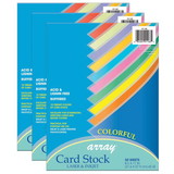 Pacon PAC101168-3 Pacon Card Stock 8.5X11, Colorful 50 Sheets Per Pack (3 PK)