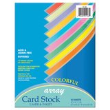 Pacon PAC101168 Pacon Card Stock 8.5X11 Colorful 50