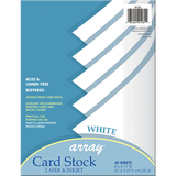 Pacon PAC101281 White Card Stock 40 Sheet