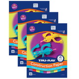 Tru-Ray PAC102941-3 Constructn Paper 10 Vibrant, Colrs 50 Sheets (3 PK)