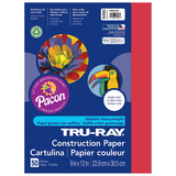 Pacon PAC102993 Tru Ray 9 X 12 Holiday Red 50 Sht Construction Paper