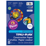 Pacon PAC103007 Tru Ray 9 X 12 Turquoise 50 Sht Construction Paper