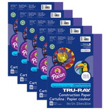Tru-Ray PAC103019-5 Tru Ray 9X12 Purple, Construction Paper 50Sht Per Pk (5 PK)