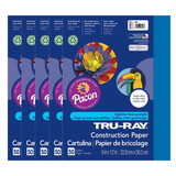 Tru-Ray PAC103022-5 Tru Ray 9X12 Blue, Construction Paper 50Sht Per Pk (5 PK)