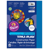 Pacon PAC103022 Tru Ray 9 X 12 Blue 50 Sht Construction Paper