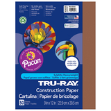 Pacon PAC103025 Tru Ray 9 X 12 Brown 50 Sht Construction Paper