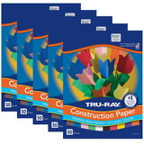 Tru-Ray PAC103031-5 Tru Ray 9X12 Asst, Construction Paper 50Sht Per Pk (5 PK)