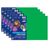 Tru-Ray PAC103038-5 Tru Ray 12X18 Festive Green, Construction Paper 50Sht Per Pk (5 PK)
