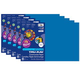 Tru-Ray PAC103054-5 Tru Ray 12X18 Blue, Construction Paper 50Sht Per Pk (5 PK)