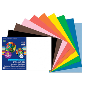 Pacon PAC103063 Tru Ray 12 X 18 Assorted 50 Sht Construction Paper