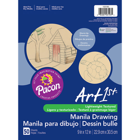 Pacon PAC103193 Cream Manila Drawing Paper 9 X 12 50Shts