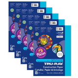 Tru-Ray PAC103400-5 Tru Ray Atomic Blue 9X12, Fade Resistant Construction Paper (5 PK)
