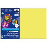 Pacon PAC103403 Tru Ray Lively Lemon 12X18  Fade - Resistant Construction Paper