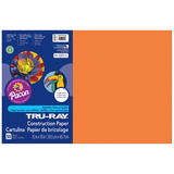 Pacon PAC103405 Tru Ray Electric Orange 12X18 Fade - Resistant Construction Paper