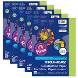 Tru-Ray PAC103423-5 Tru Ray 9X12 Brilliant Lime, Construction Paper 50Sht Per Pk (5 PK)