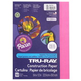 Tru-Ray PAC103434 Fade Resstnt Constrct Paper Dk Pink, 9X12
