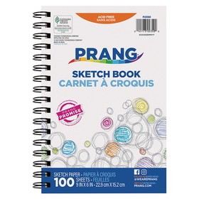 Prang PAC2350 Sketch Book Lightweight 9 X 6, 100 Sheets
