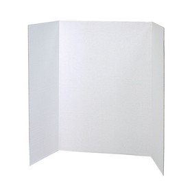 Pacon PAC3774 Presentatn Brd Wht Single Wall 8/Ct, 40In X 28In