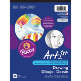 Pacon PAC4735 Art1St Drawing Pad 9X12 24 Sht Wht