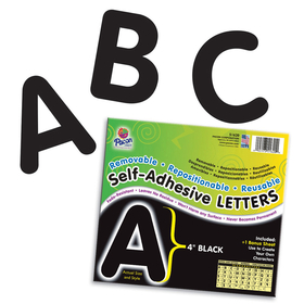 Pacon PAC51620 Self Adhesive Letter 4In Black