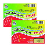 Pacon PAC51651-2 Self Adhesive Letter 2In Red (2 PK)