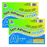 Pacon PAC51653-2 Self Adhesive Letter 2In, Blue (2 PK)