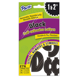 Pacon PAC51658 Self Stick Black Letters Numbers - And Symbols