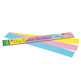 Pacon PAC5186 Dry Erase Sentence Strips Assorted 3 X 24