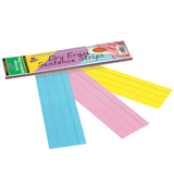 Pacon PAC5188 Dry Erase Sentence Strips Assorted 3 X 12