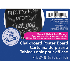 Pacon PAC53501 Chalkboard Poster Board 25 Sheets