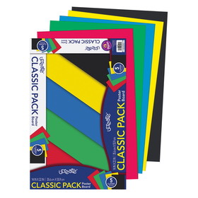 UCreate PAC5445 Primary Poster Board 5 Colors 5, Sheets
