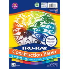 Tru-Ray PAC6577 True-Ray Color Wheel Asst 72 Pack, 12X18