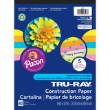 Tru-Ray PAC6593 Construction Paper Pad 5 Hot Colors, 40 Sheets