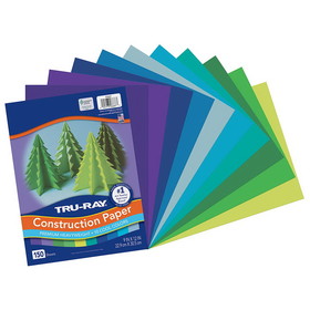 Tru-Ray PAC6687 Construction Paper Cool Assortment, Tru-Ray 9In X 12In