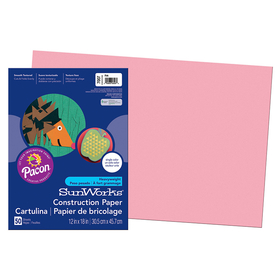 Pacon PAC7007 Construction Paper Pink 12X18