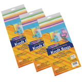 Creativity Street PAC72130-3 Pastel Kraft Bag 28 Per Pk, 6 X 3-5/8 X 11 (3 PK)