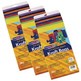 Creativity Street PAC72140-3 Bright Kraft Bags 28 Per Pk, 6 X 3-5/8 X 11 (3 PK)