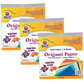 Creativity Street PAC72230-3 Origami Asst Paper 9X9, 40 Shts Per Pk (3 PK)