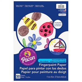 Pacon PAC73610 Fingerpaint Paper 11X16